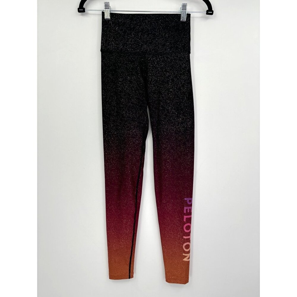 WITH (Wear it to Heart) Peloton Sunset Fade Glitter Umbre Leggings XS - Picture 2 of 5